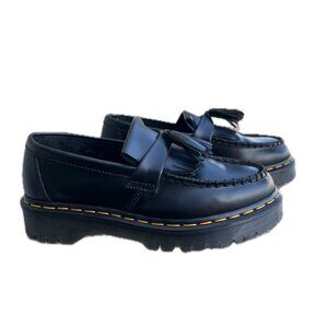 Dr. Martens Adrian Bex Smooth Leather Tassel Loafers in Black - Size 7
